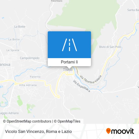 Mappa Vicolo San Vincenzo