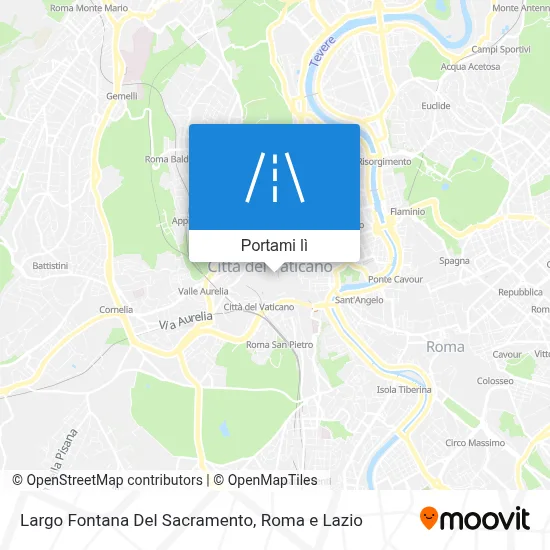 Mappa Largo Fontana Del Sacramento