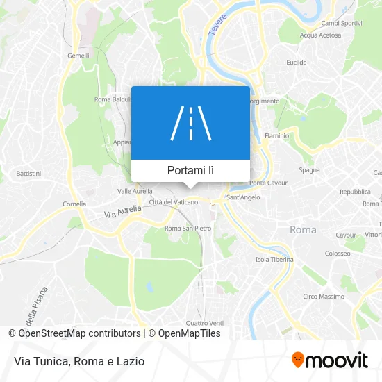 Mappa Via Tunica