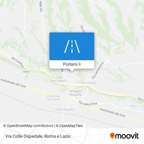 Mappa Via Colle Ospedale