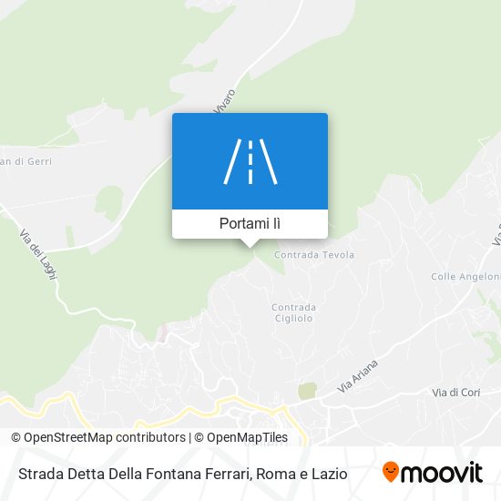 Mappa Strada Detta Della Fontana Ferrari