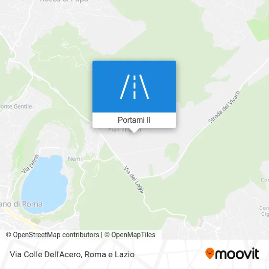 Mappa Via Colle Dell'Acero