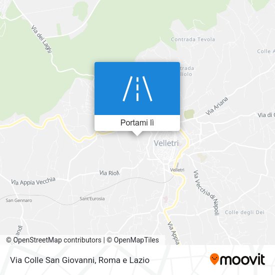 Mappa Via Colle San Giovanni
