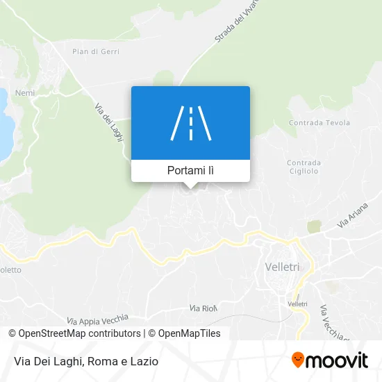 Mappa Via Dei Laghi
