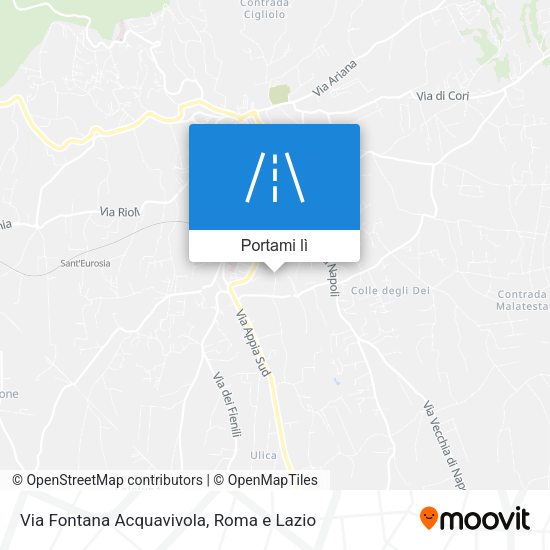 Mappa Via Fontana Acquavivola