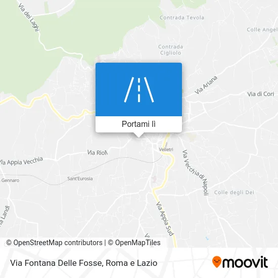 Mappa Via Fontana Delle Fosse