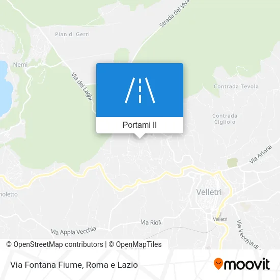 Mappa Via Fontana Fiume