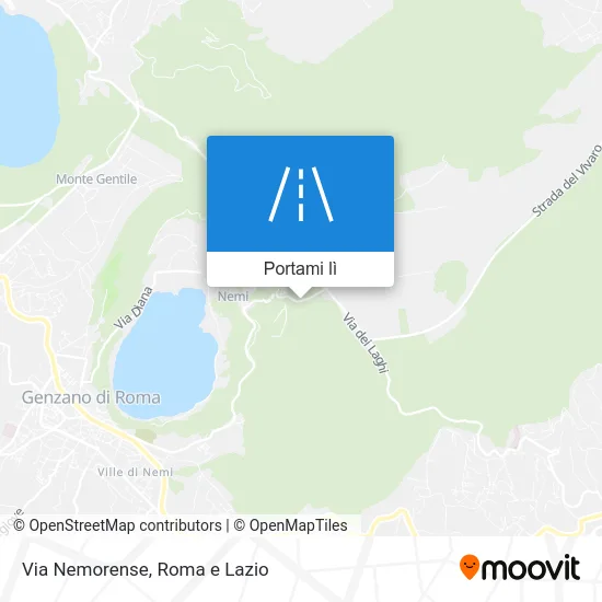 Mappa Via Nemorense