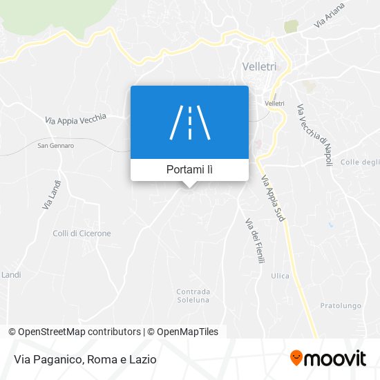 Mappa Via Paganico