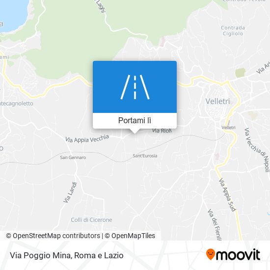 Mappa Via Poggio Mina