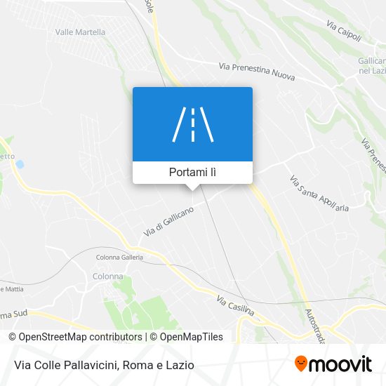 Mappa Via Colle Pallavicini