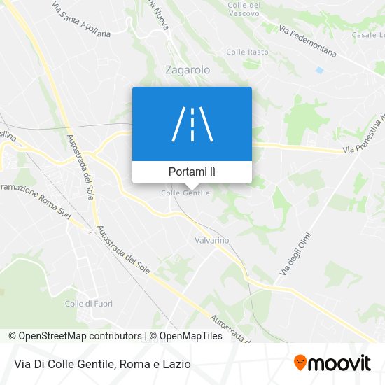 Mappa Via Di Colle Gentile