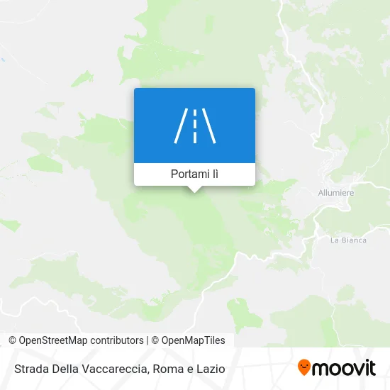 Mappa Strada Della Vaccareccia
