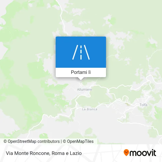 Mappa Via Monte Roncone