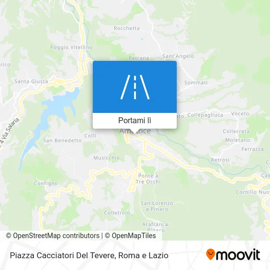 Mappa Piazza Cacciatori Del Tevere