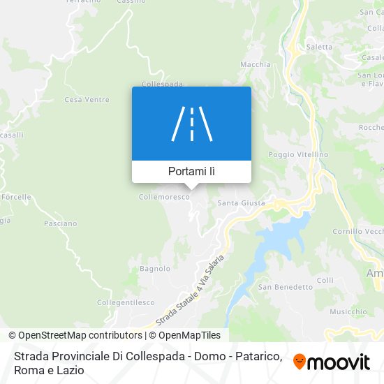Mappa Strada Provinciale Di Collespada - Domo - Patarico
