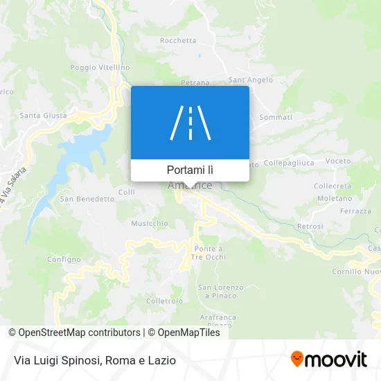 Mappa Via Luigi Spinosi