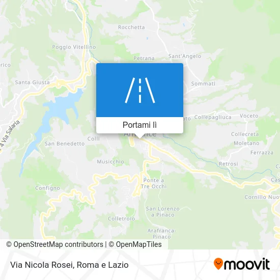 Mappa Via Nicola Rosei