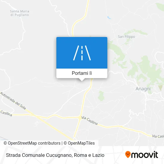Mappa Strada Comunale Cucugnano