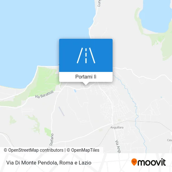 Mappa Via Di Monte Pendola