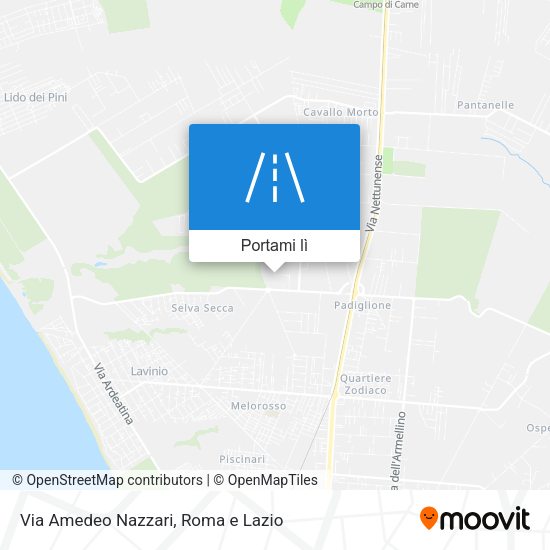 Mappa Via Amedeo Nazzari