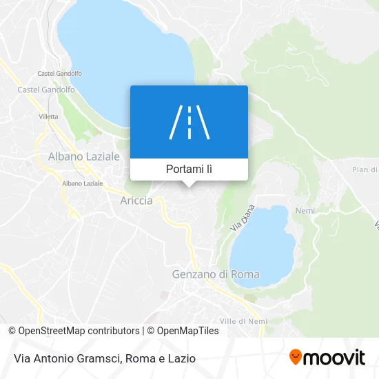 Mappa Via Antonio Gramsci