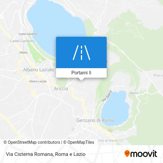 Mappa Via Cisterna Romana