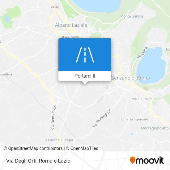 Mappa Via Degli Orti