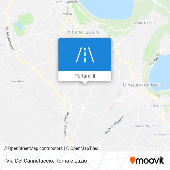 Mappa Via Del Cannetaccio