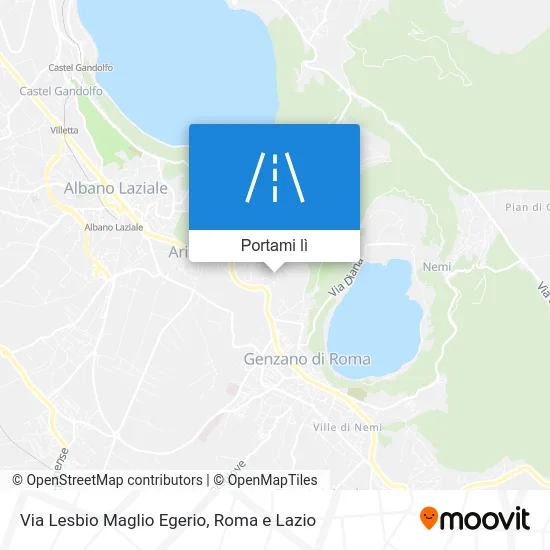 Mappa Via Lesbio Maglio Egerio