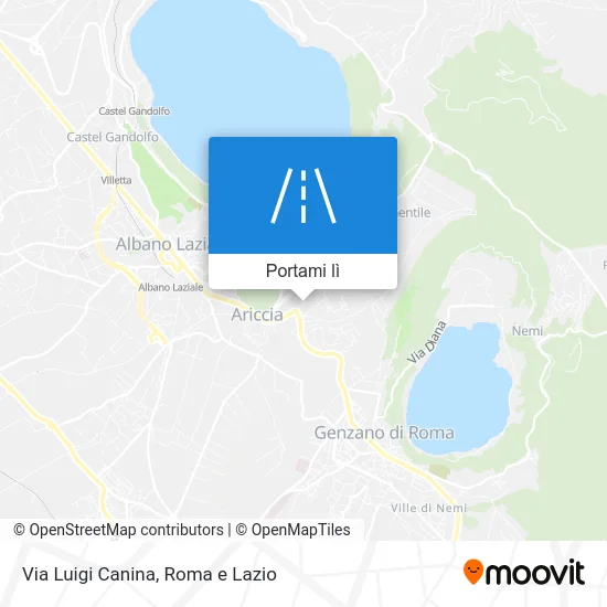 Mappa Via Luigi Canina