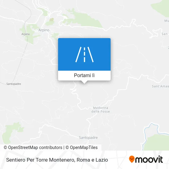 Mappa Sentiero Per Torre Montenero