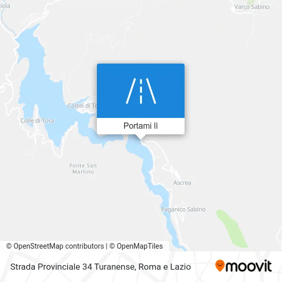 Mappa Strada Provinciale 34 Turanense