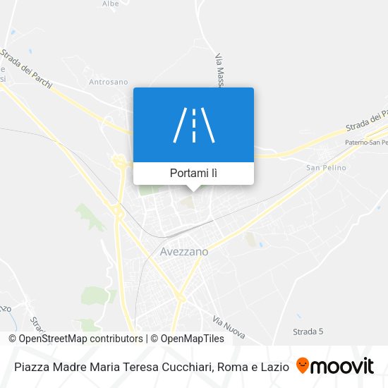 Mappa Piazza Madre Maria Teresa Cucchiari