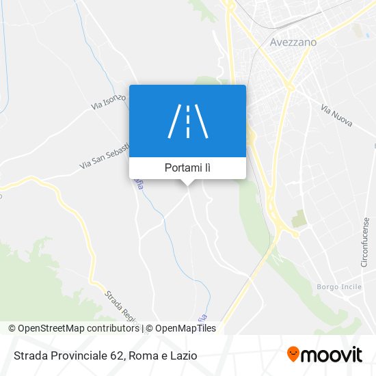 Mappa Strada Provinciale 62