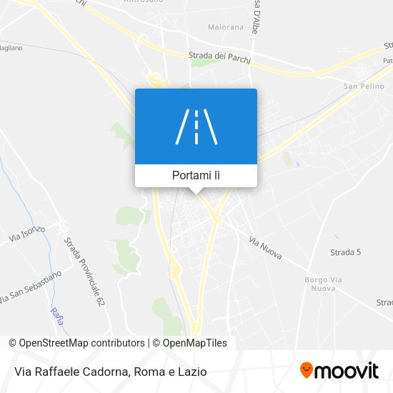 Mappa Via Raffaele Cadorna