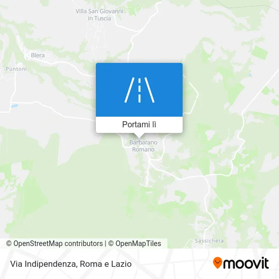 Mappa Via Indipendenza