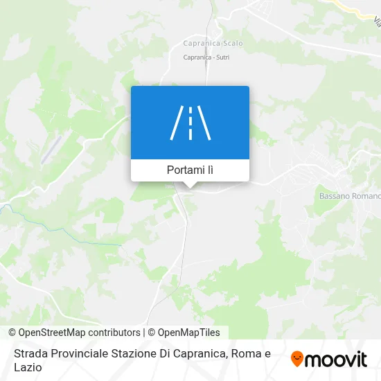 Mappa Strada Provinciale Stazione Di Capranica