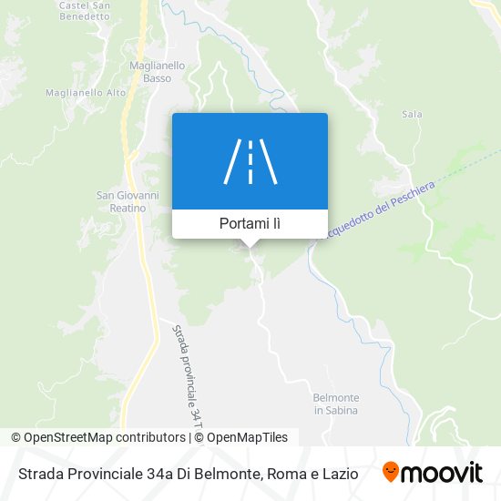 Mappa Strada Provinciale 34a Di Belmonte