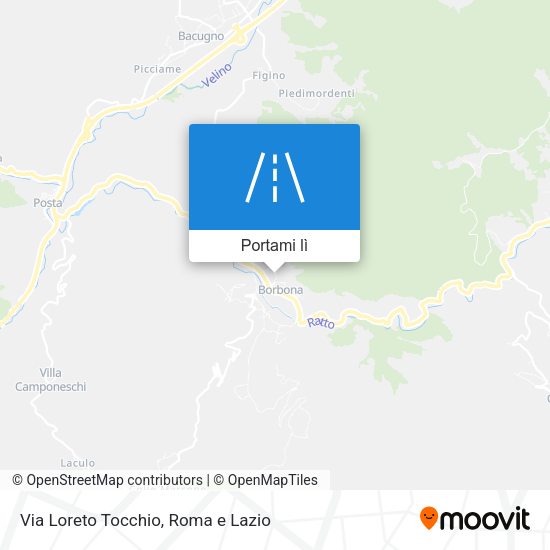 Mappa Via Loreto Tocchio