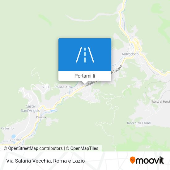 Mappa Via Salaria Vecchia
