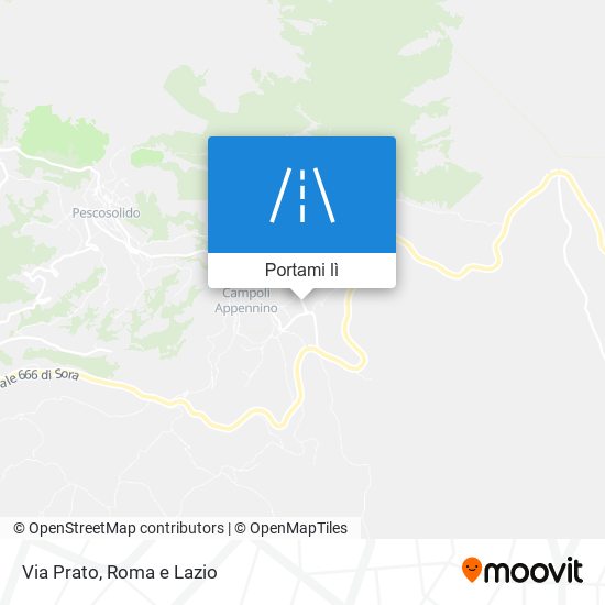 Mappa Via Prato