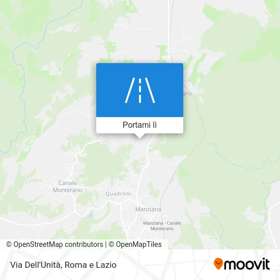 Mappa Via Dell'Unità