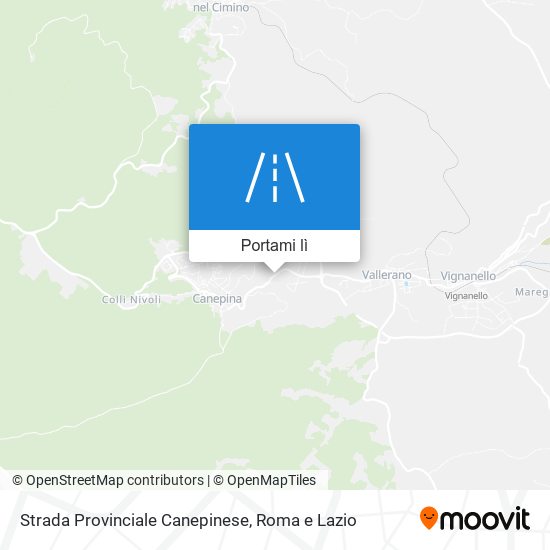 Mappa Strada Provinciale Canepinese