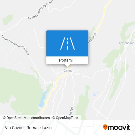 Mappa Via Cavour