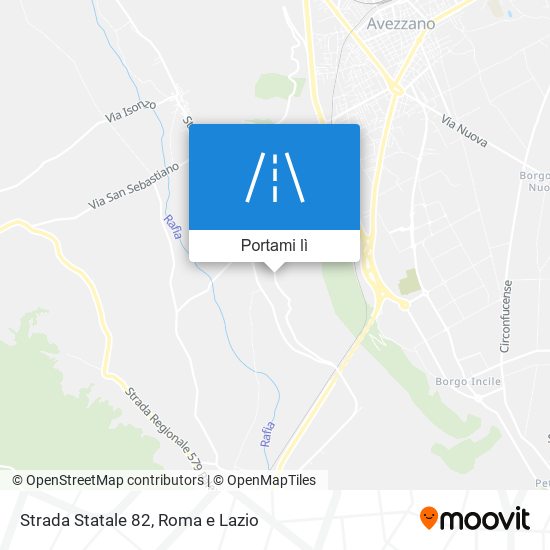 Mappa Strada Statale 82