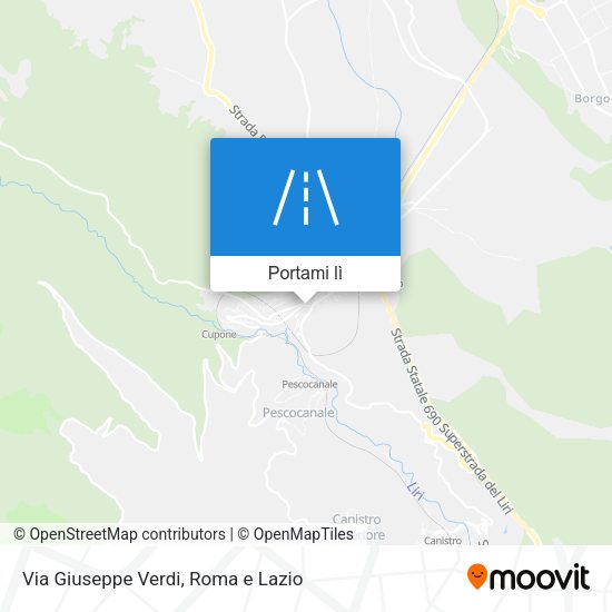 Mappa Via Giuseppe Verdi