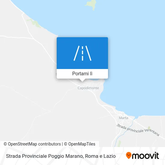 Mappa Strada Provinciale Poggio Marano