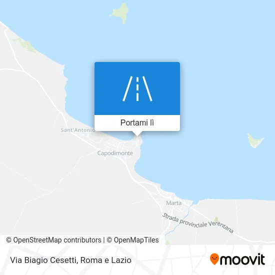 Mappa Via Biagio Cesetti