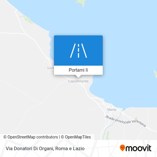 Mappa Via Donatori Di Organi
